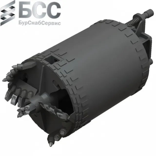 Ковшебур усиленный двухзаходный с поворотным днищем KBF-2K